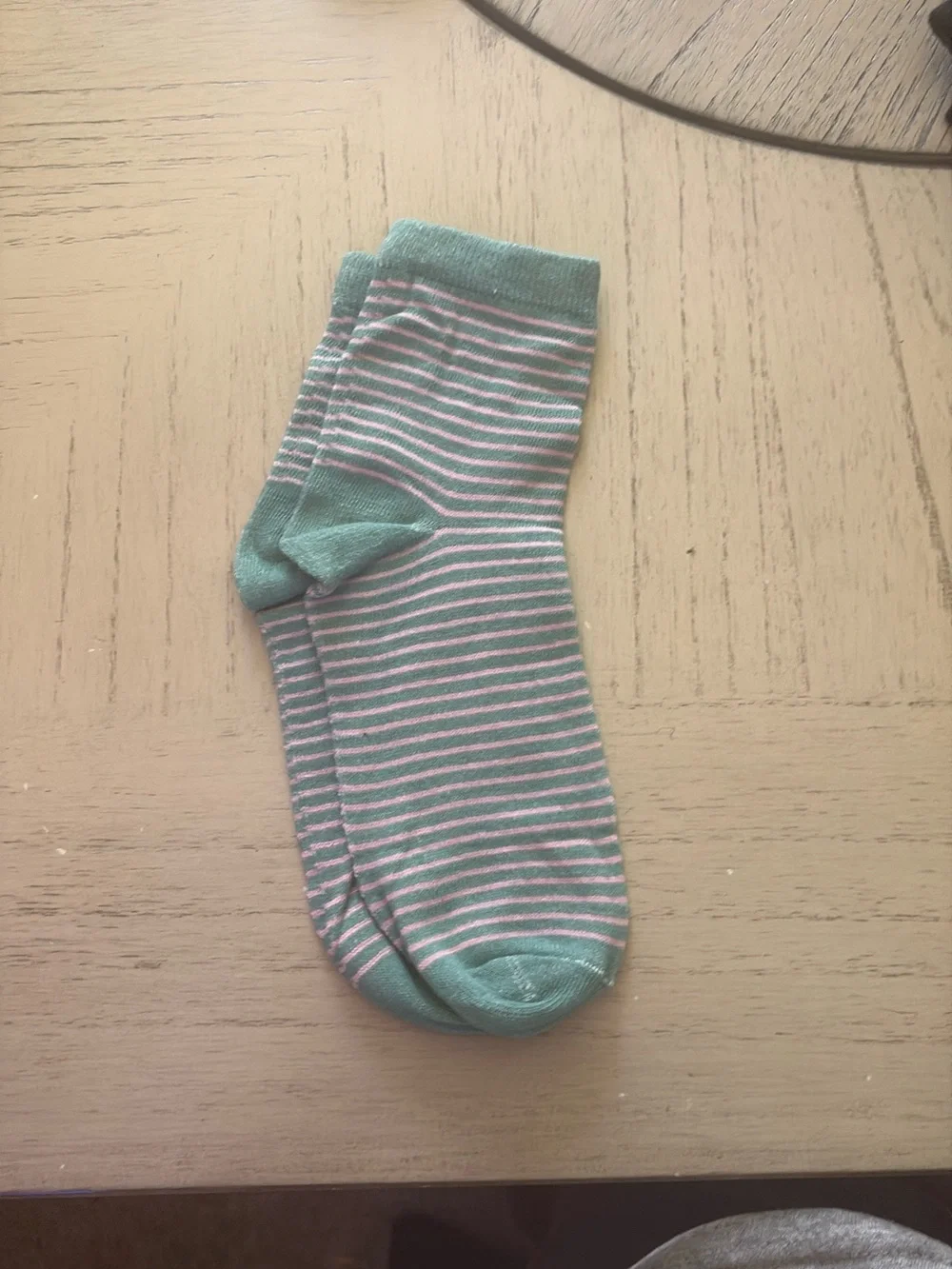 Striped Mint & Pink Ankle Socks for kids